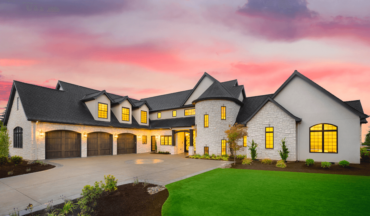 web UIF 1 pink sunset with beautiful home