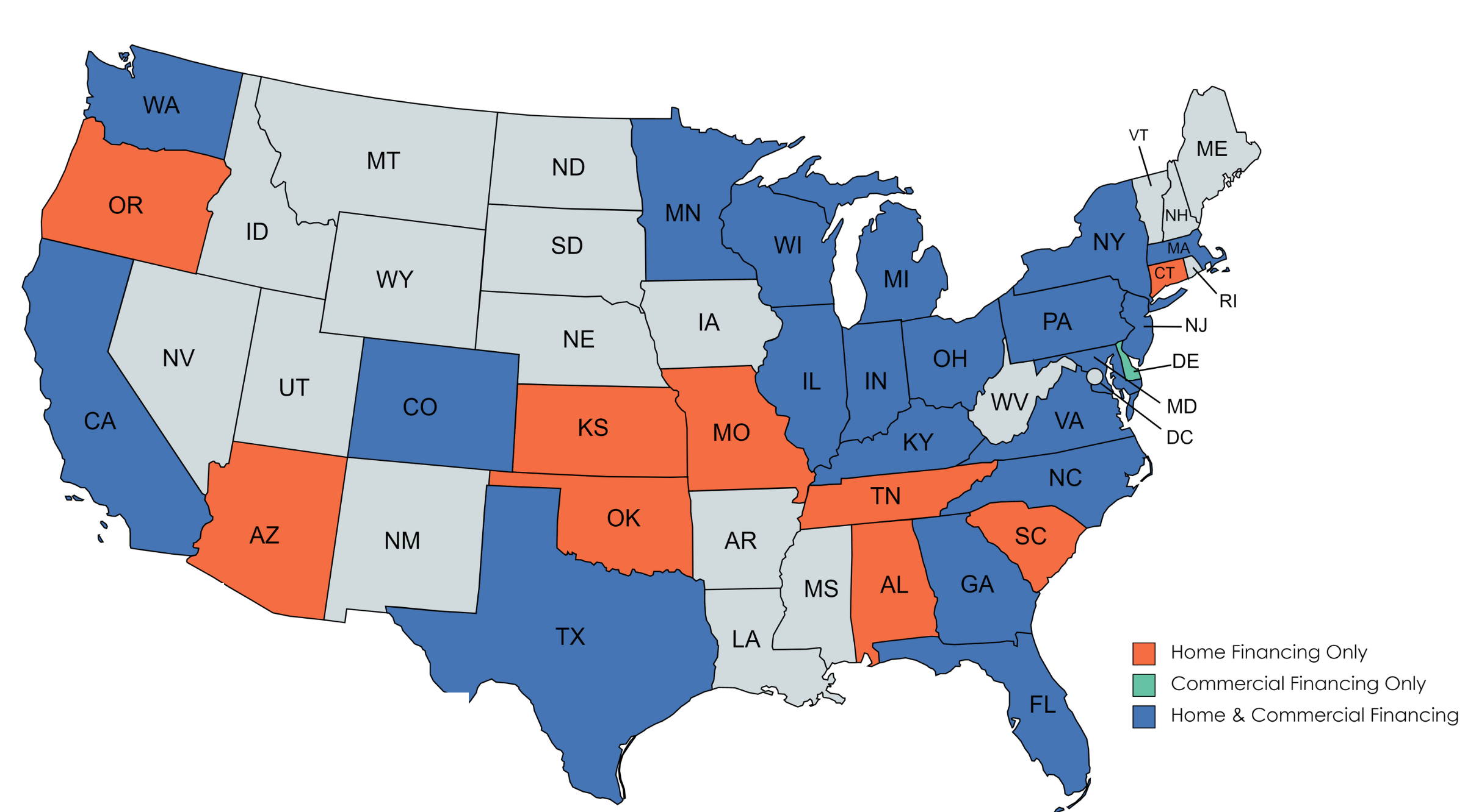 UIF Financing Map